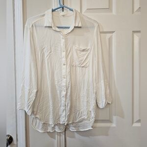 Felicite white blouse top size 4
